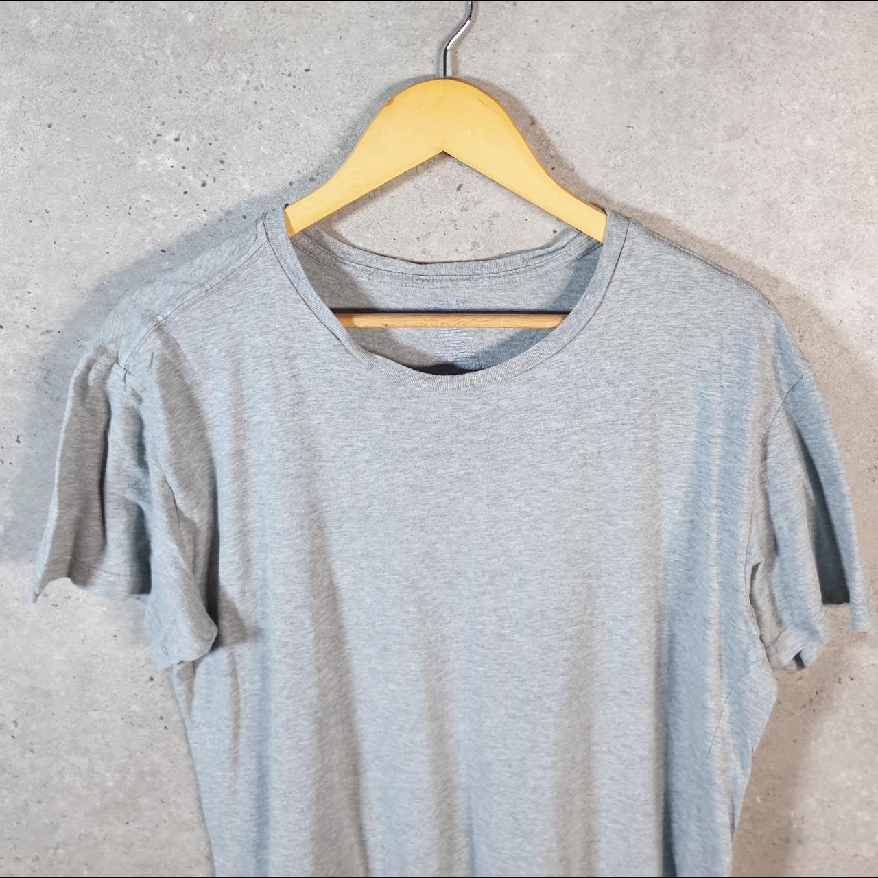 Vintage Ralph Lauren Polo T Shirt Men’s Large Grey Embroidered Slim Fit Pony C9167