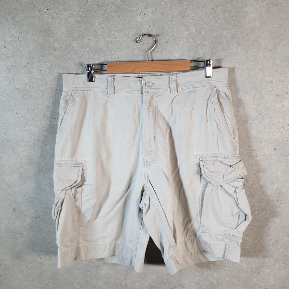Vintage Ralph Lauren Polo Shorts Jorts Cargo Men’s W35 Brown Baggy Cotton A4385