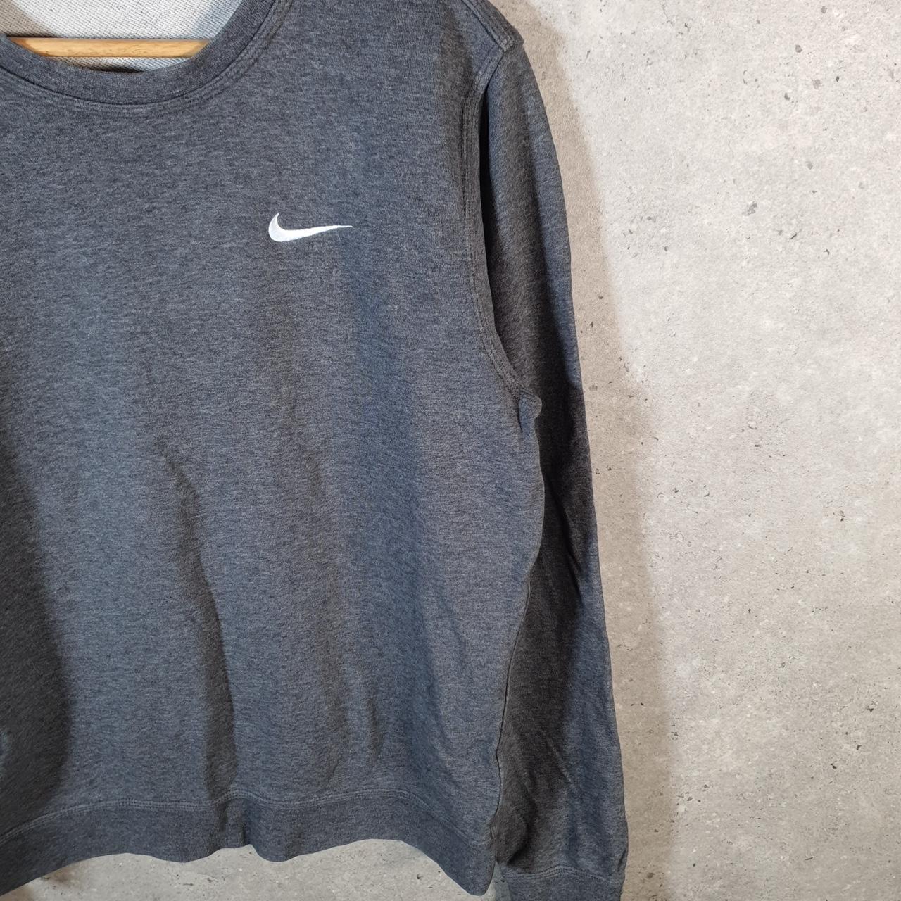 Vintage Nike Club Sweatshirt Men’s Medium Grey Swoosh Y2K Pullover Logo