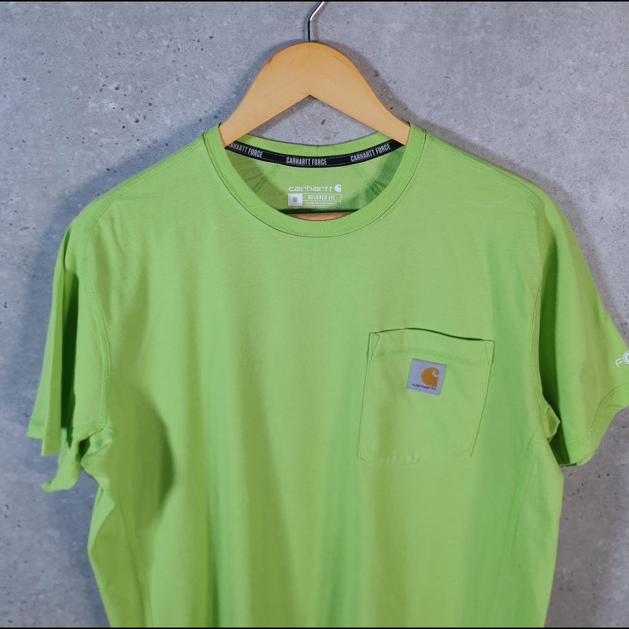 Vintage Carhartt Pocket T Shirt Men’s Medium Green Workwear Chore Utility Relaxed Fit C9307