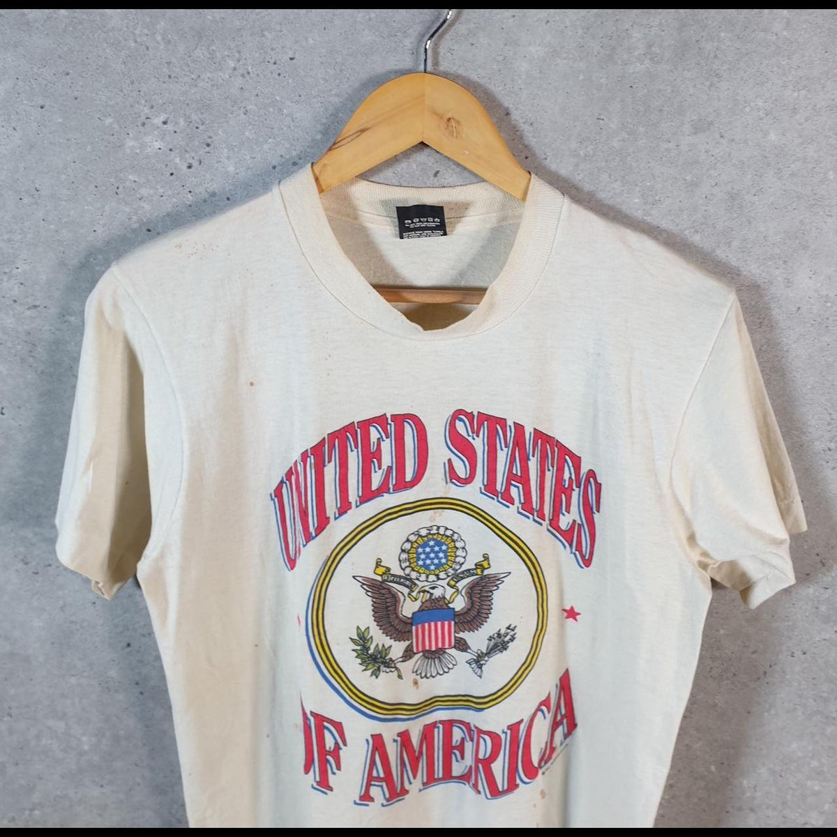 Vintage Screen Stars United States American 90s USA Single Stitch T Shirt Men’s Medium White C8148