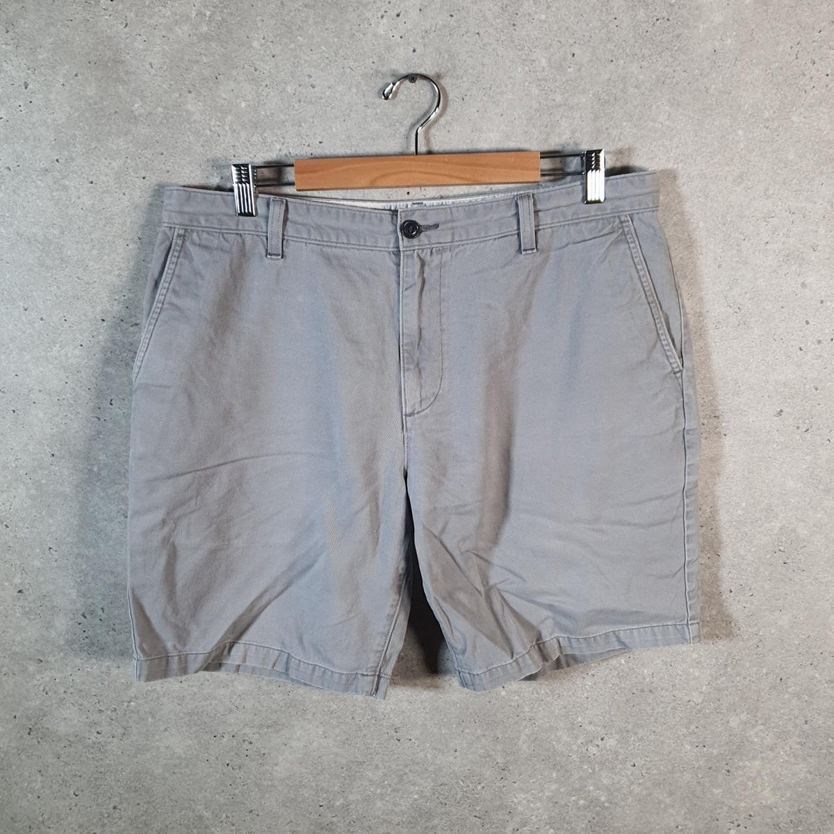 Vintage Dockers Chino Shorts Jorts Cargo Men’s W36 Grey Baggy Cotton A4401