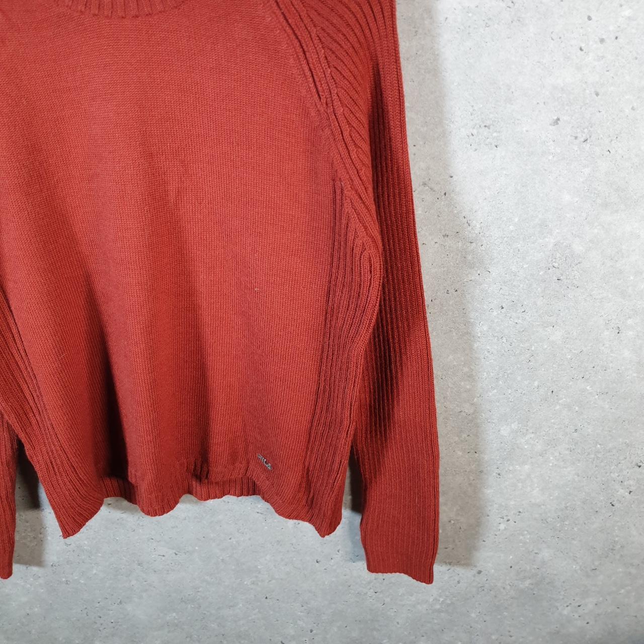 Vintage Fila Knit Sweater Women’s XL Orange Y2K Pullover Casual