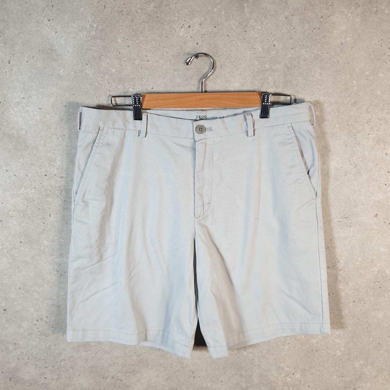 Vintage Izod Shorts Jorts Cargo Men’s W34 Beige Baggy Cotton