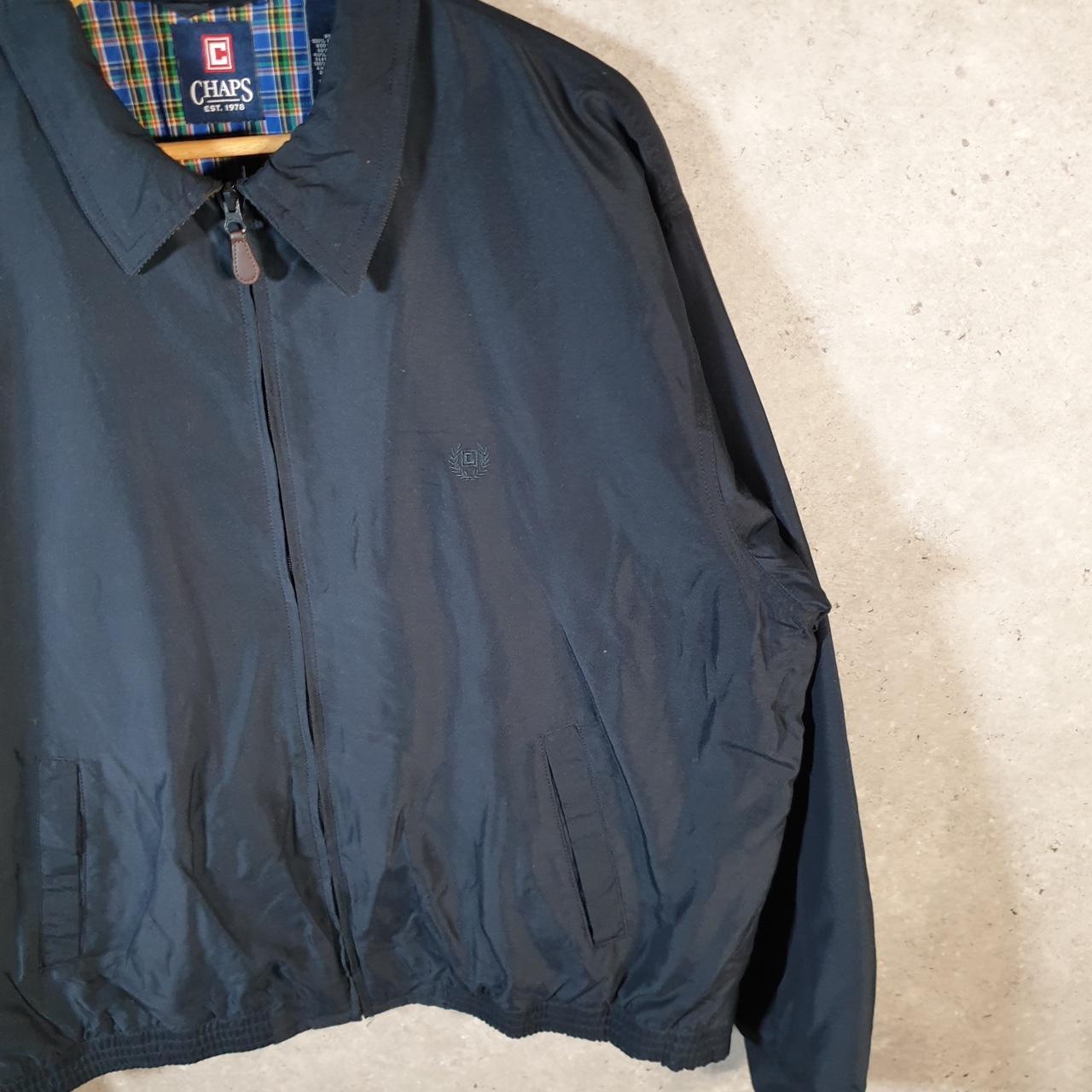 Vintage Chaps Ralph Lauren Polo Harrington Bomber Jacket Men’s XL Black Full Zip