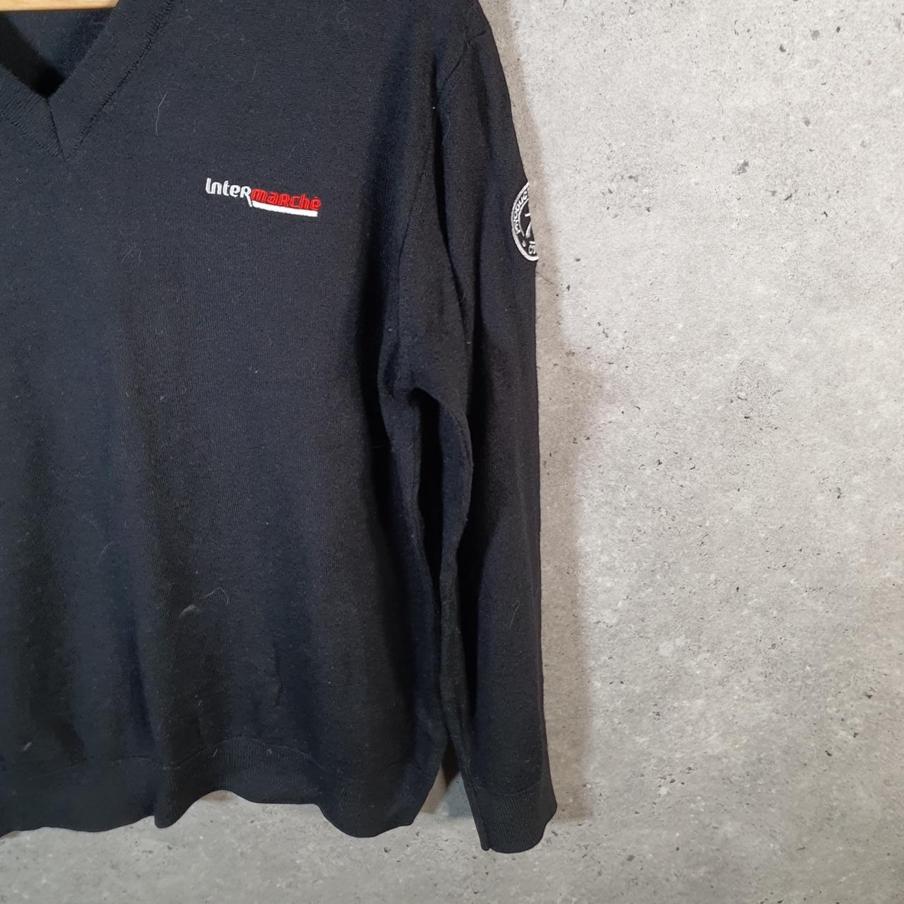 Vintage Mulliez Flory Knit Sweater Men’s XL Black Y2K Pullover Casual