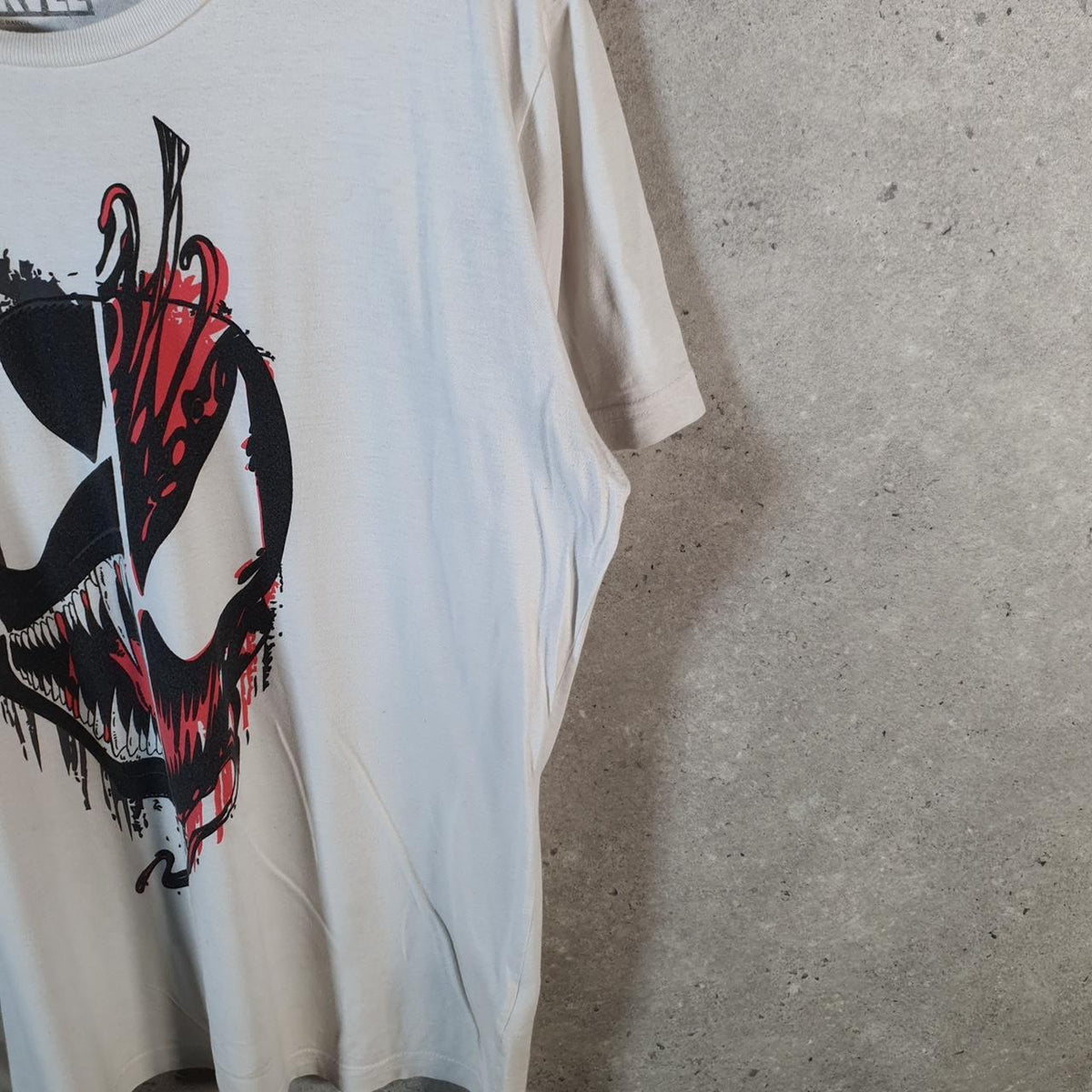Vintage Marvel Venom Spiderman Mascara De Latex T Shirt Men’s Large White Graphic
