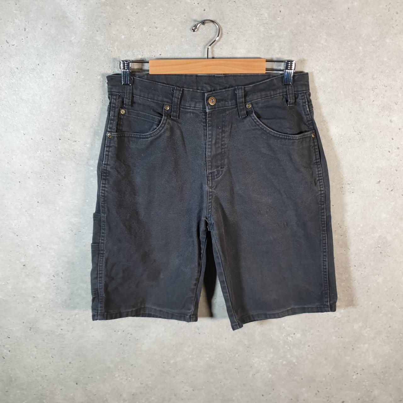 Vintage Dickies Baggy Chino Shorts Jorts Cargo Mens W30 Denim Grey Relaxed Fit