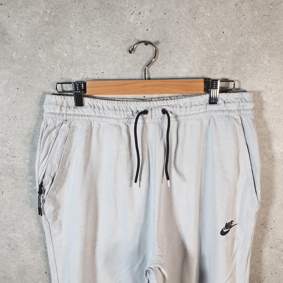 Vintage Nike Club Sweatpant Joggers Mens Large Grey Swoosh Sports Tracksuit Big Fish Vintage