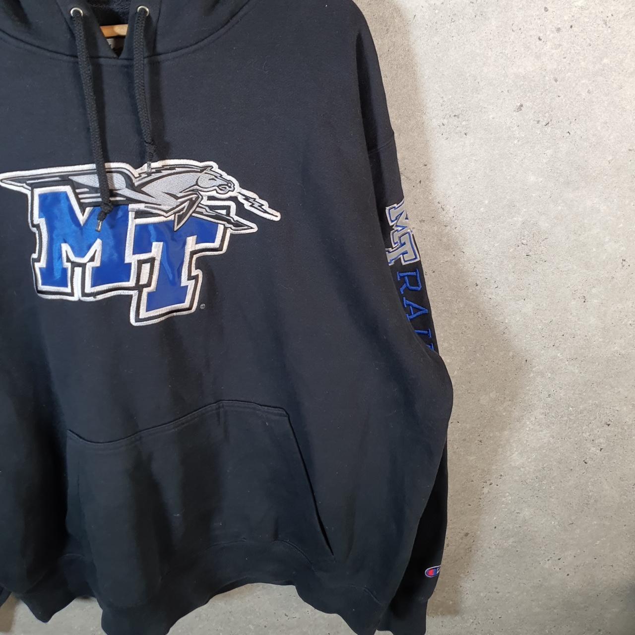 Vintage Champion Hoodie Men’s XL Black Pro Sport MT Raiders Pullover
