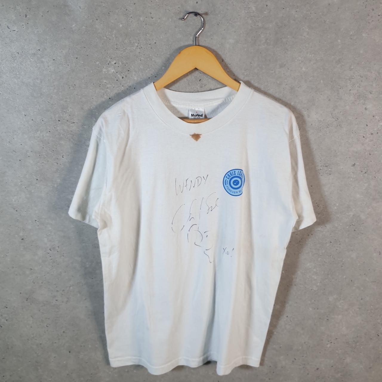 Vintage Murina Chris Isaac Forever Blue 90s USA Single Stitch T Shirt Men’s Large White