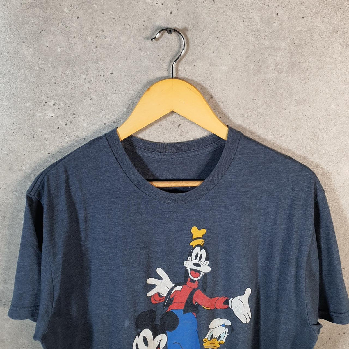 Vintage Disney Land Mickey Mouse T Shirt Shirt Men’s  Large Blue Graphic Cartoon C9804