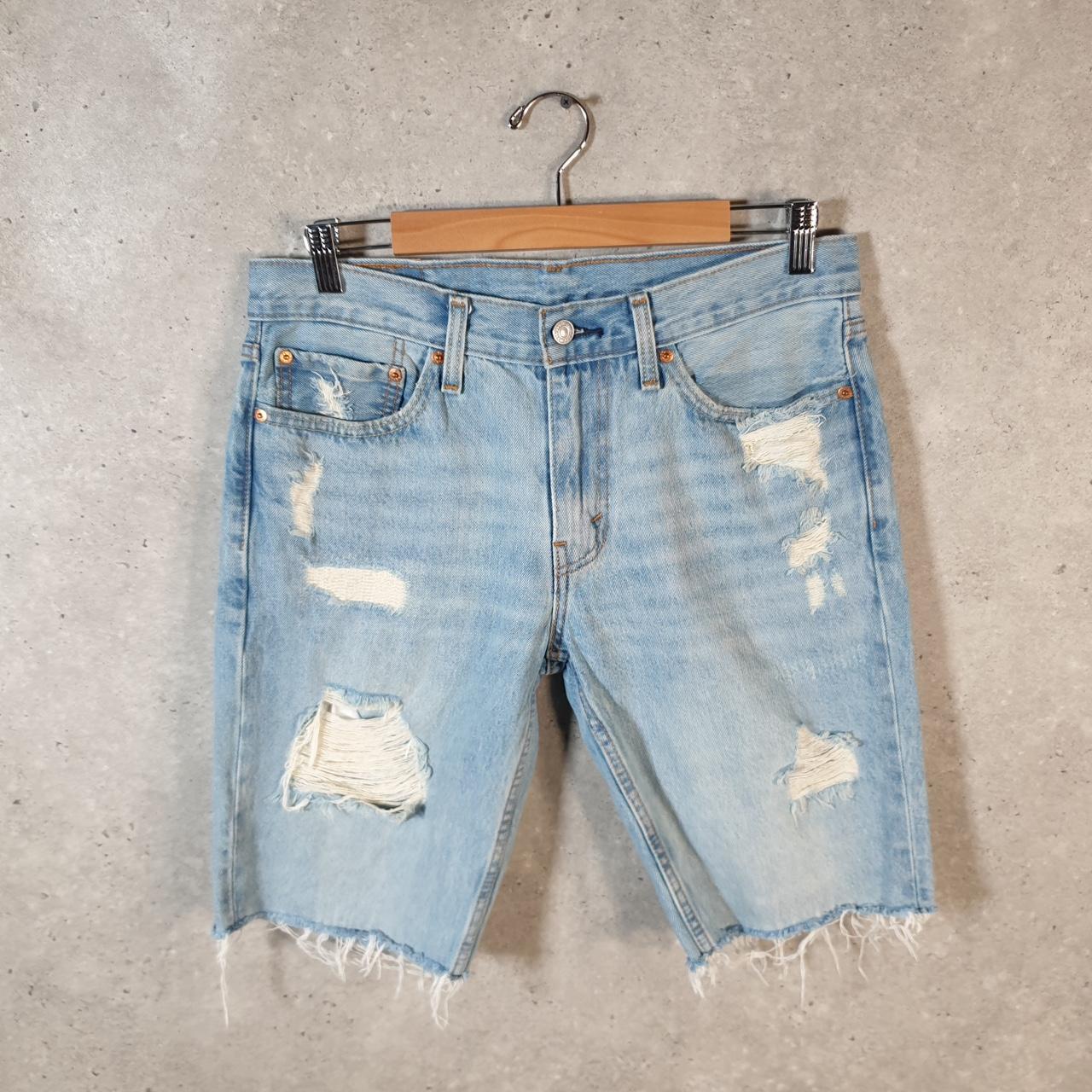 Vintage Levi’s 511 Baggy Shorts Jorts Cargo Mens W32 Blue Relaxed Denim