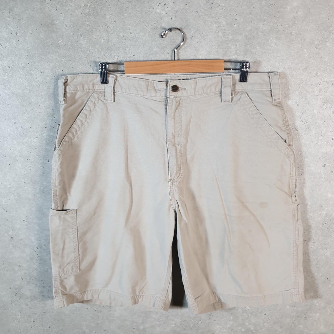 Vintage Carhartt Baggy Carpenter Shorts Jorts Cargo Men’s W40 Brown Relaxed Fit Workwear