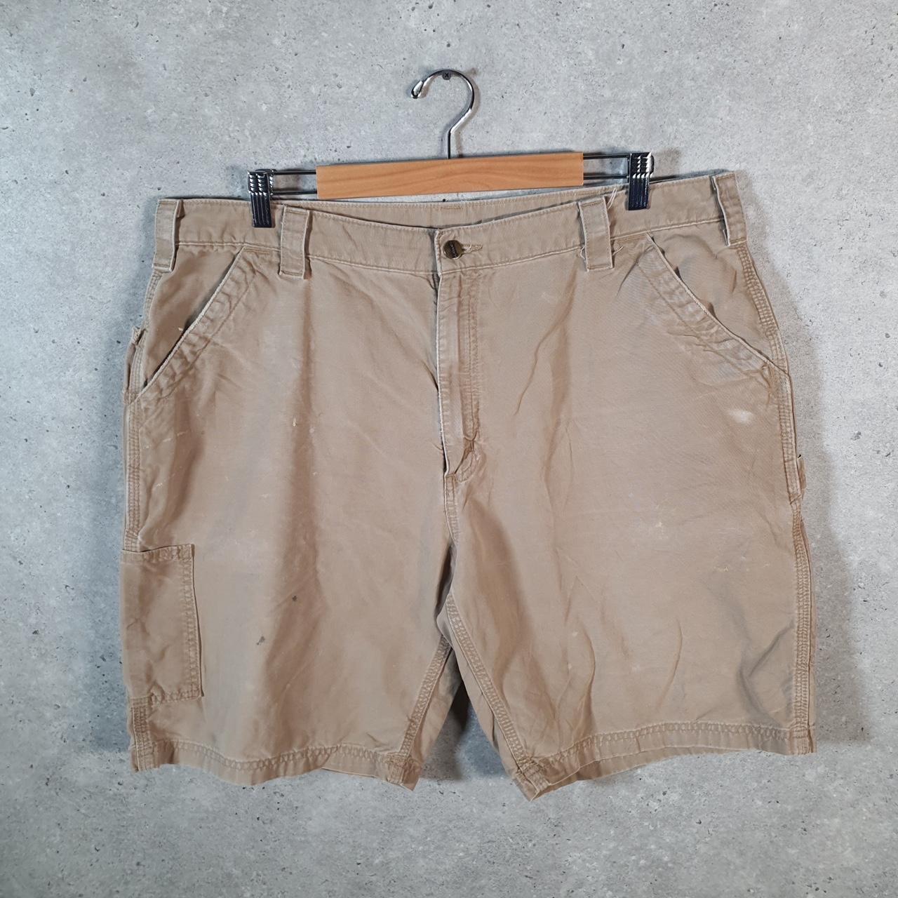 Vintage Carhartt Baggy Carpenter Shorts Jorts Cargo Men’s W40 Brown Original Fit Workwear A4865