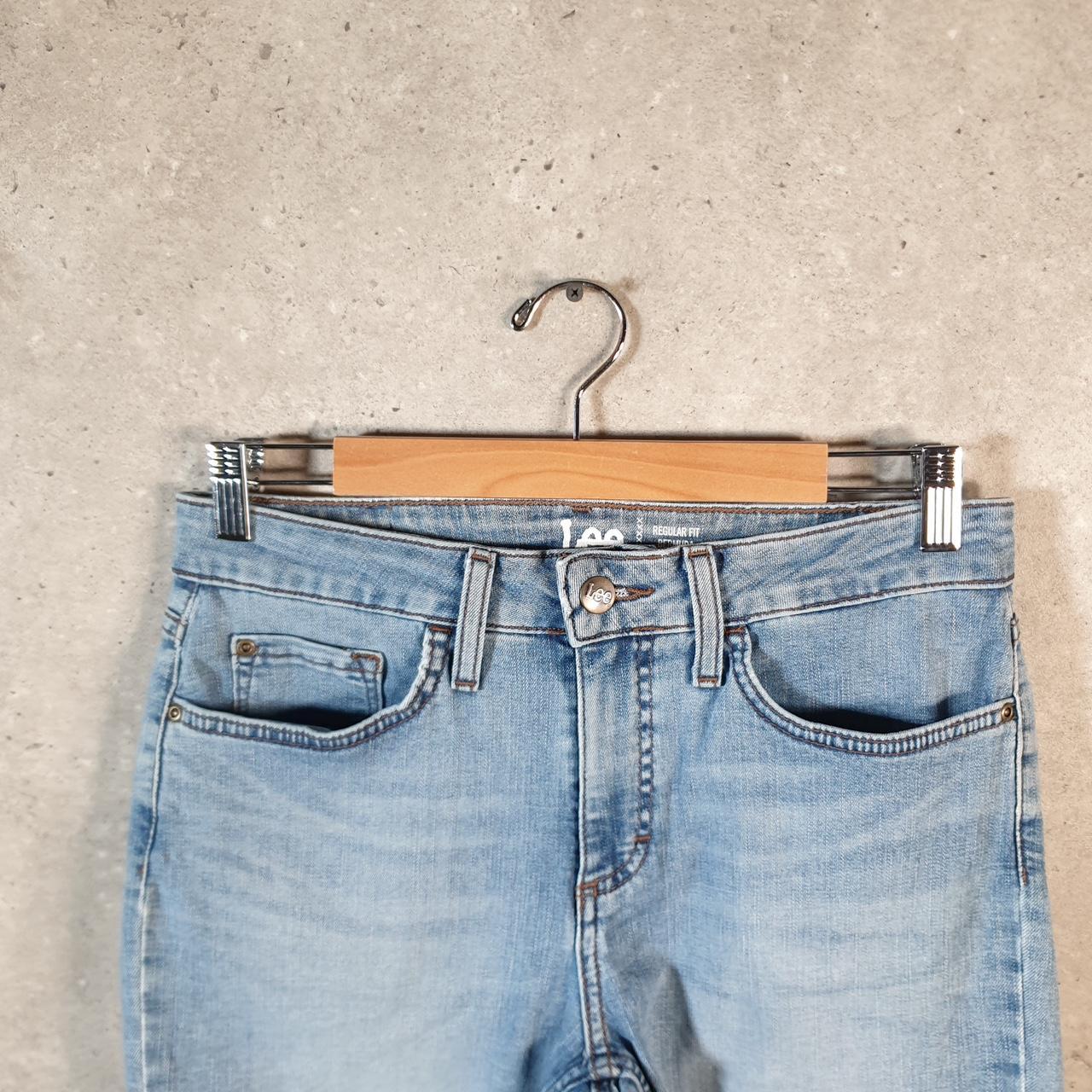 Vintage Lee Baggy Shorts Jorts Cargo Womens W30 Blue Relaxed Denim