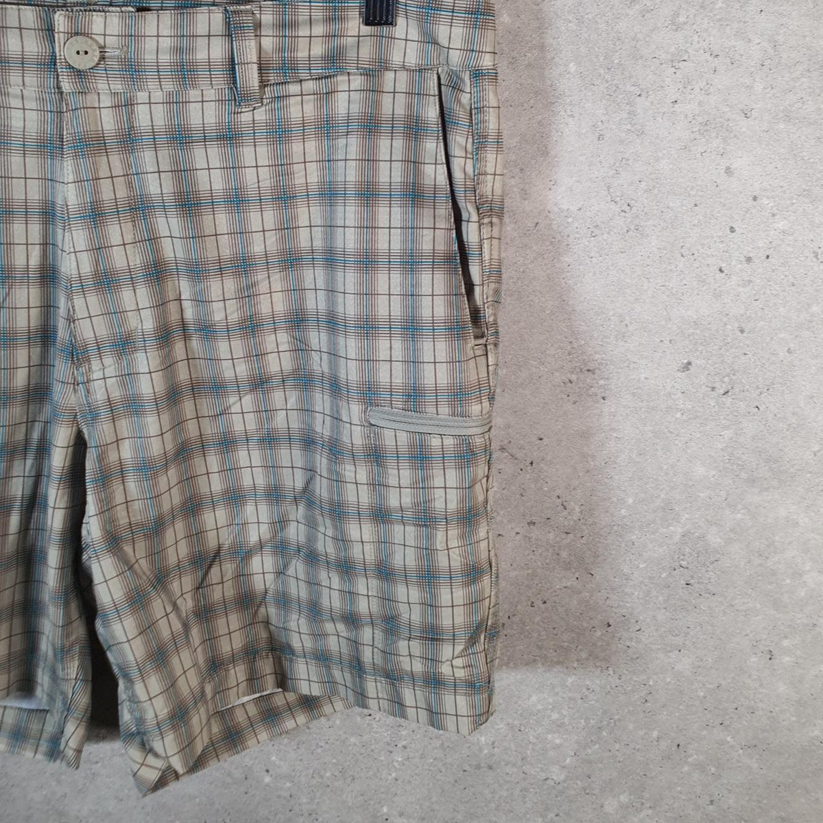 Vintage The North Face TNF Shorts Jorts Chino Cargo Men’s W34 Checkered Baggy Cotton