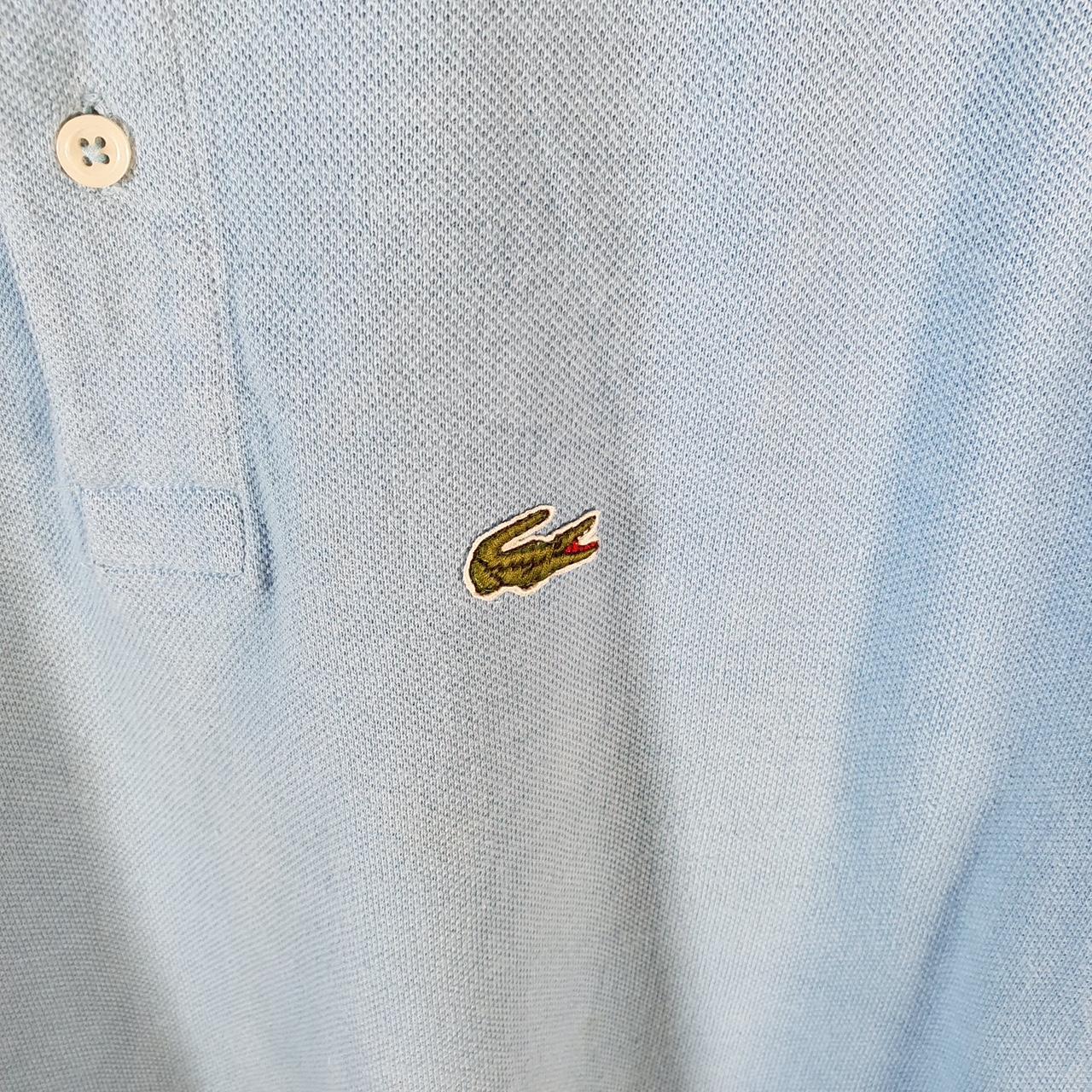 Vintage Izod Lacoste Polo Shirt Men’s Medium Blue Classic Fit Embroidered Logo