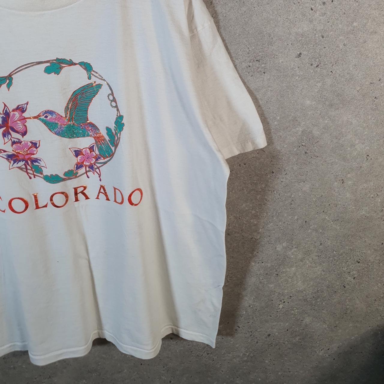 Vintage PSI Colorado Bird 90s USA Single Stitch T Shirt Men’s XL White