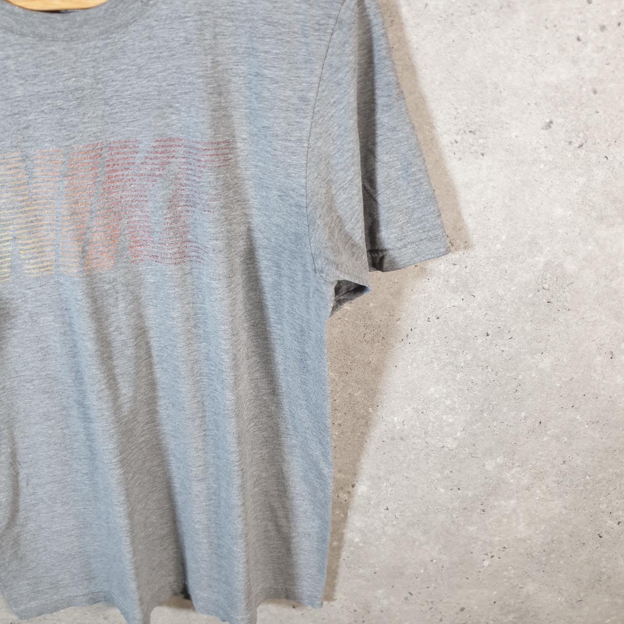 Vintage Nike Spellout T Shirt Men’s Small Grey Logo Printed Swoosh Athletic