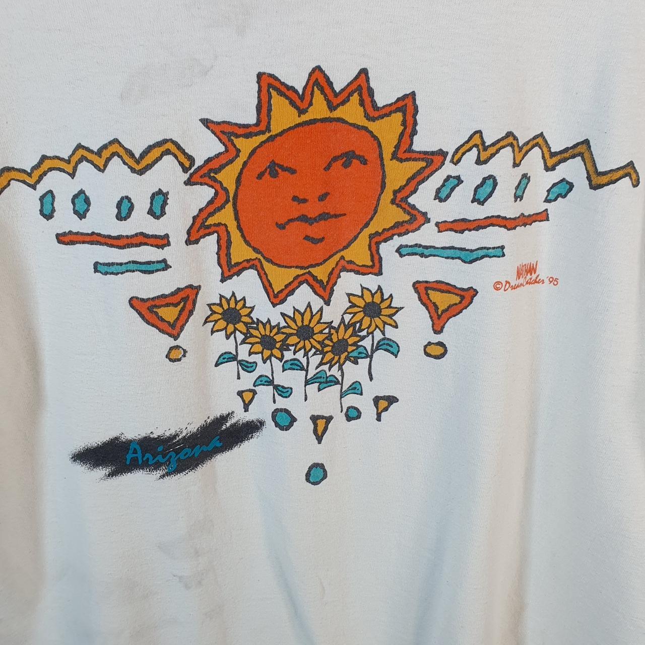 Vintage Fruit of the Loom Dream Catchers 1995 Sunset Single Stitch T Shirt Men’s Medium White