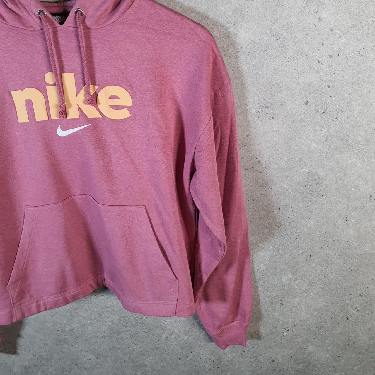 Vintage Nike Spellout Club Hoodie Womens XS Pink Swoosh Y2K Pullover