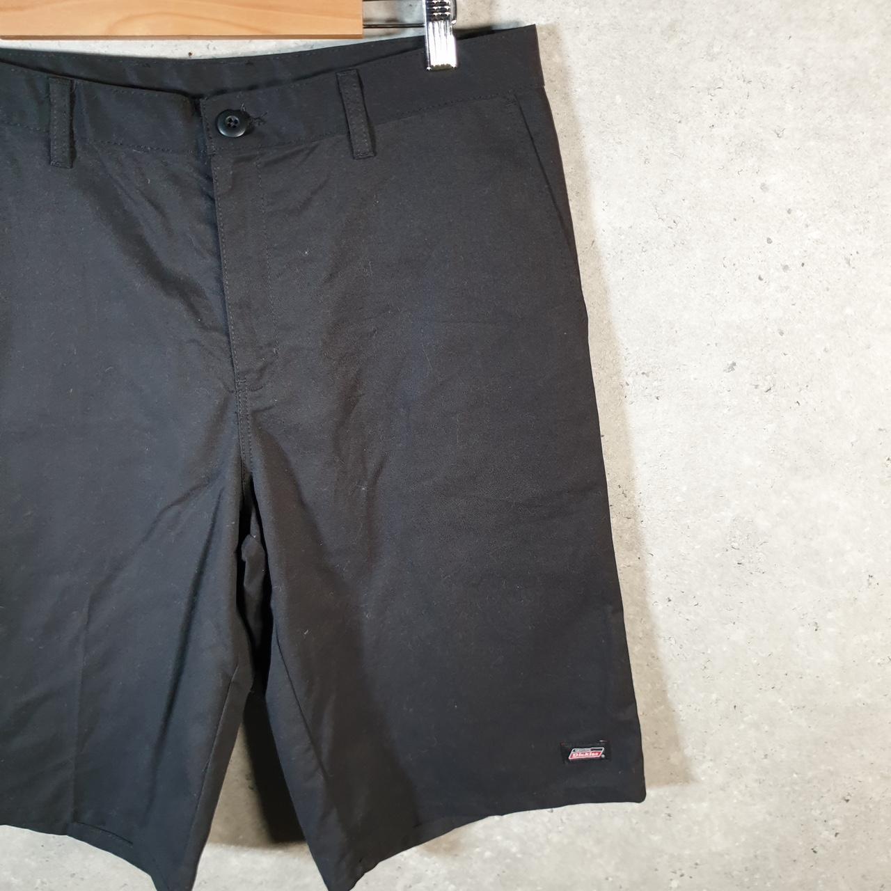 Vintage Dickies Flex Baggy Chino Shorts Jorts Cargo Mens W34 Black Relaxed Fit