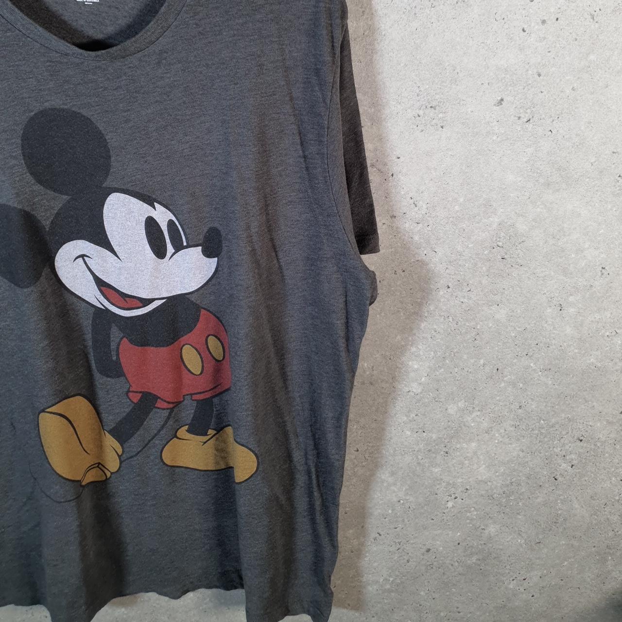 Vintage Disney Land Mickey Mouse T Shirt Men’s XL Grey Logo Graphic Cartoon