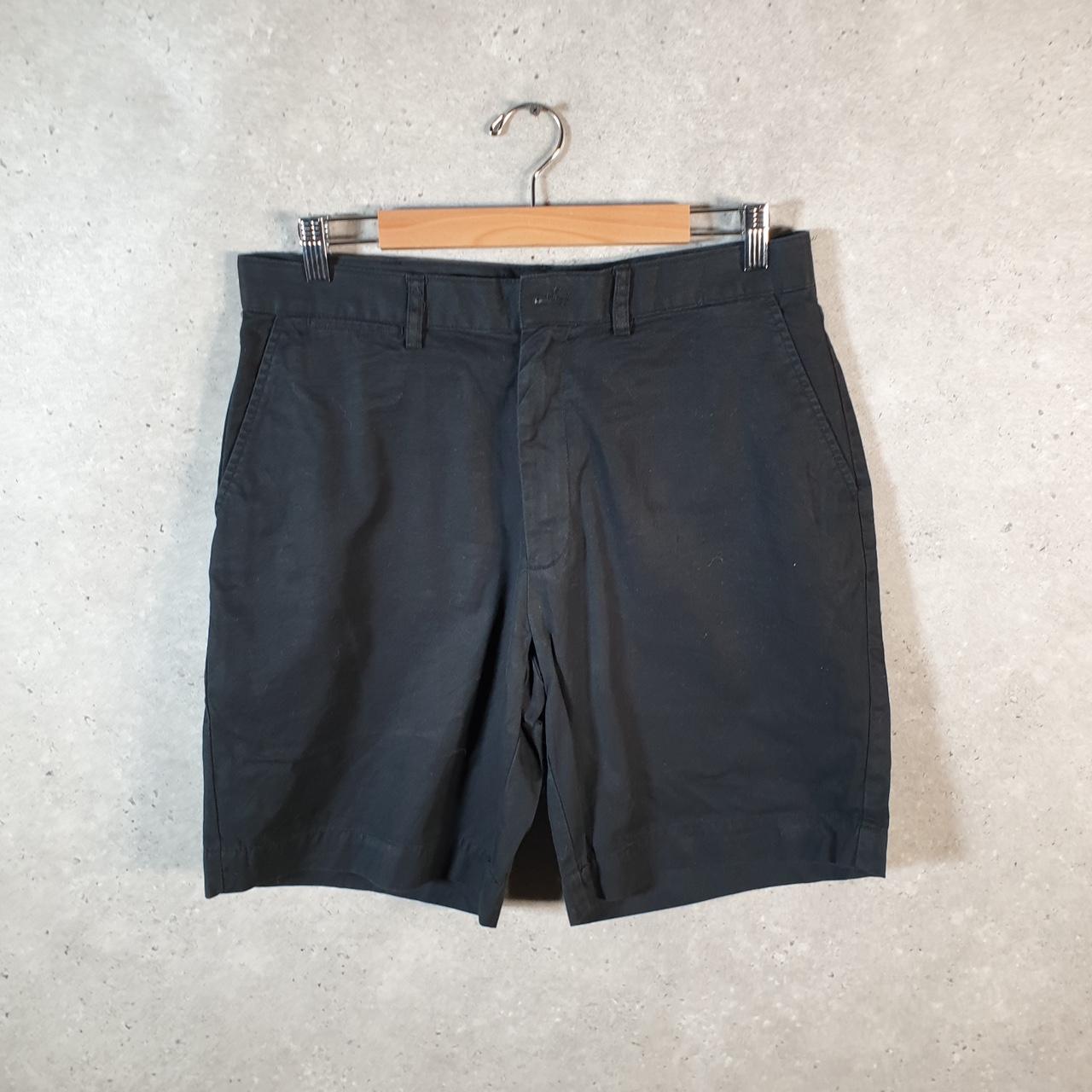 Vintage Ralph Lauren Polo Chino Shorts Jorts Cargo Mens W34 Black Baggy Cotton
