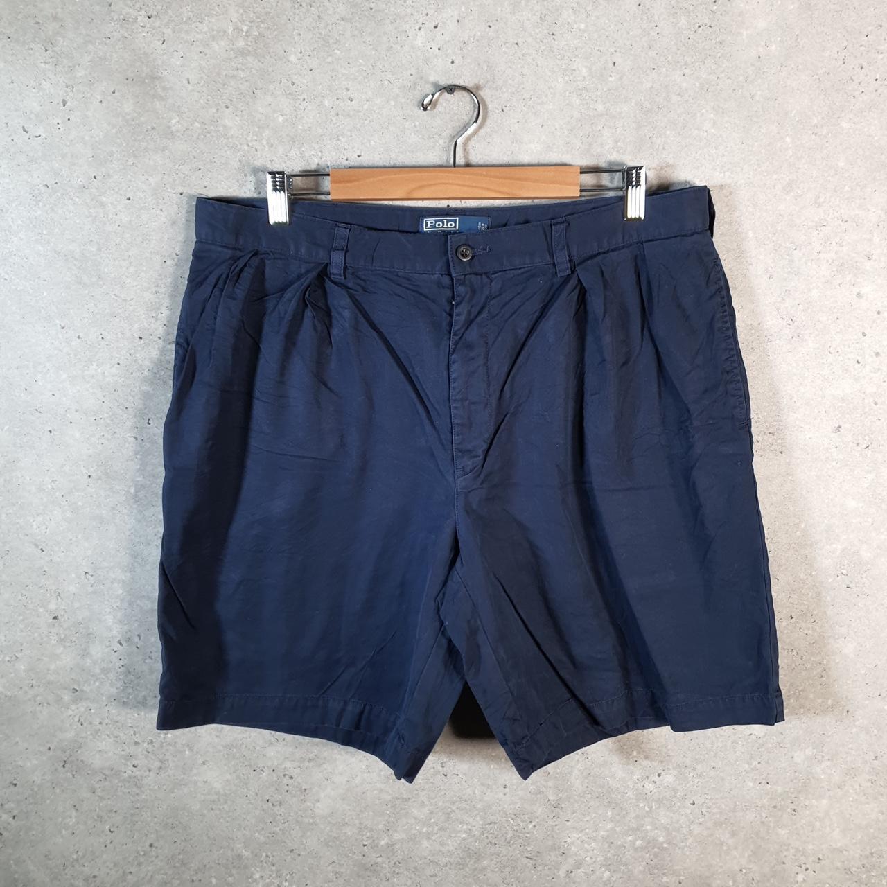 Vintage Ralph Lauren Polo Shorts Jorts Cargo Men’s W38 Blue Baggy Cotton A4658