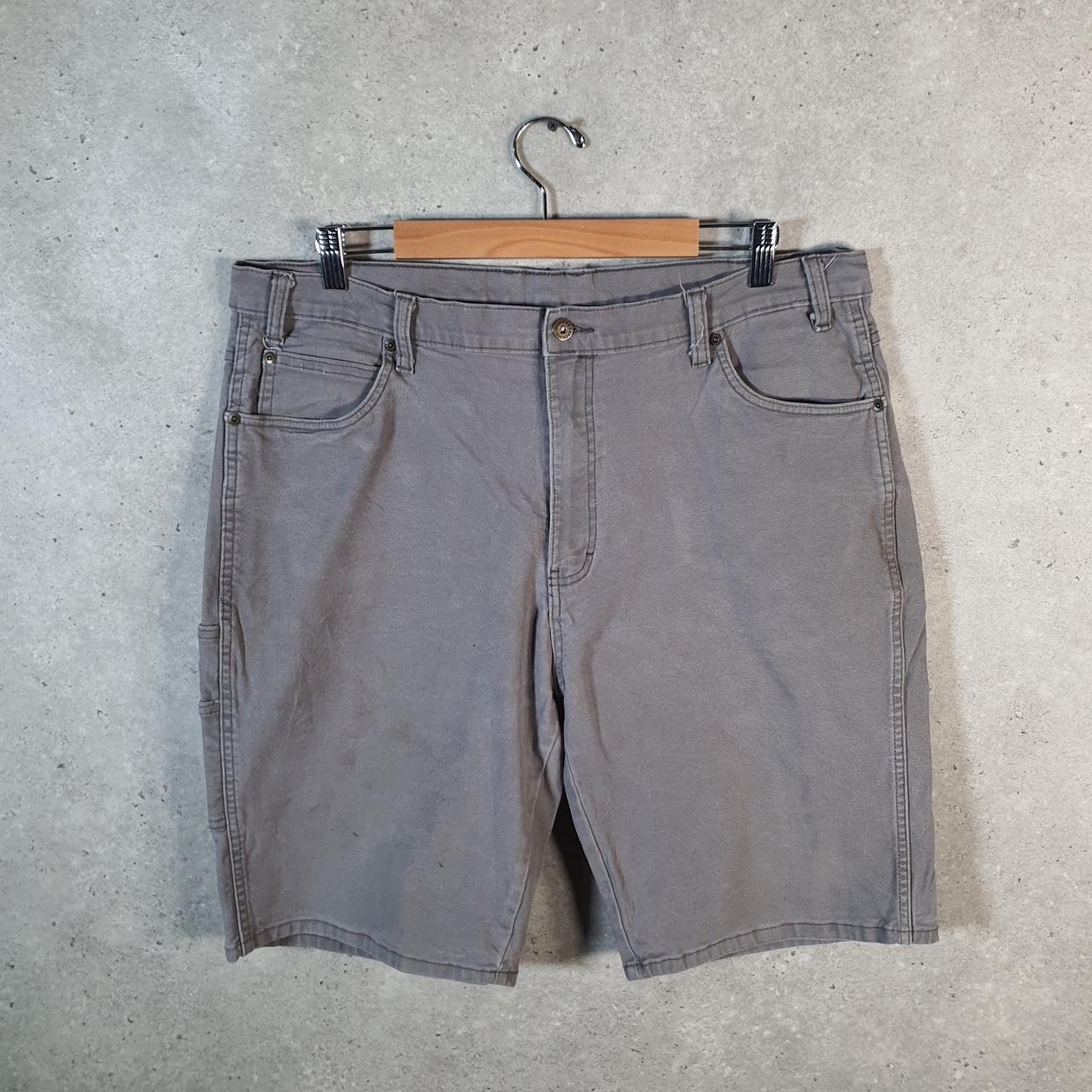 Vintage Dickies Baggy Chino Shorts Jorts Cargo Mens W40 Grey Regular Fit