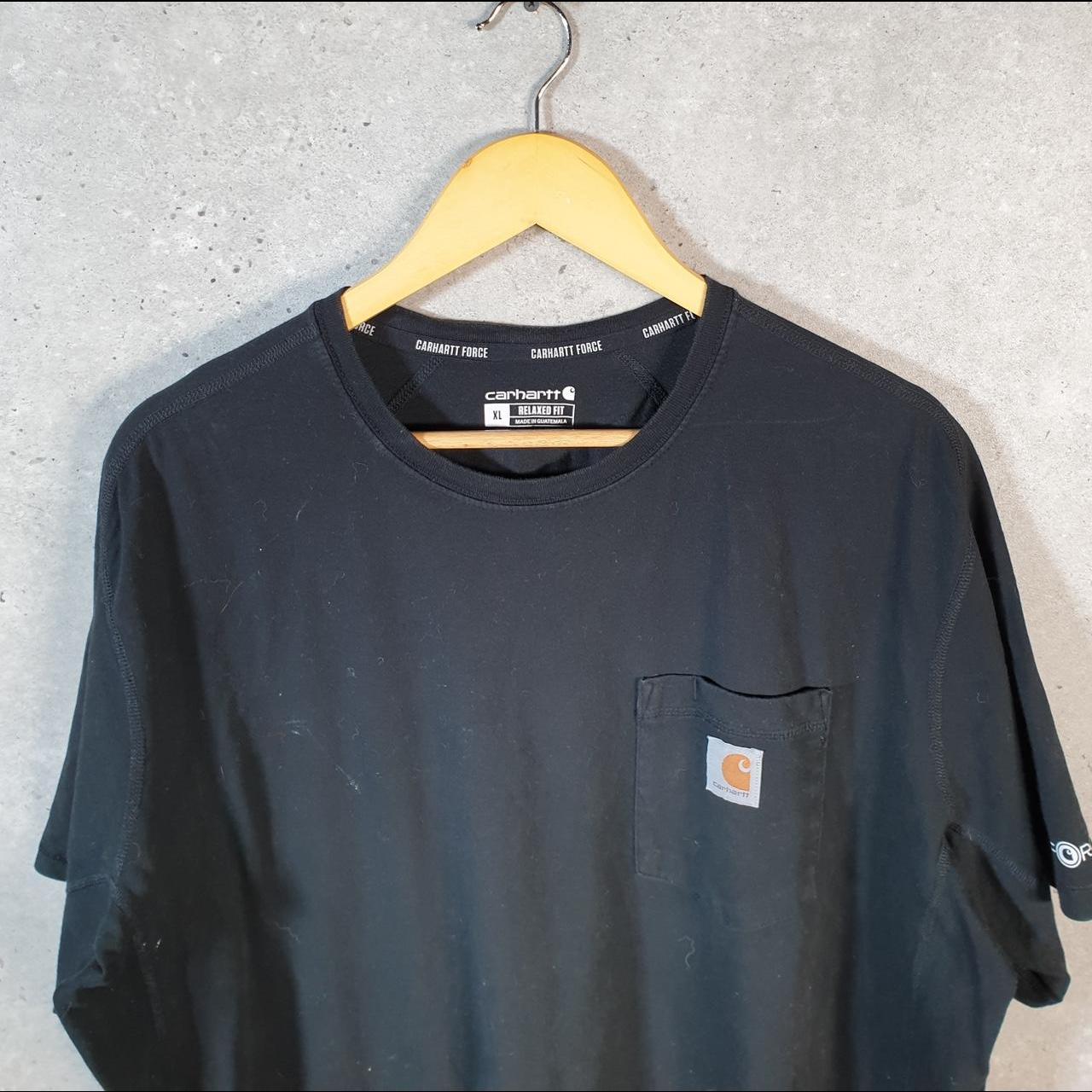 Vintage Carhartt Pocket T Shirt Men’s XL Black Workwear Chore Utility Relaxed Fit C9177