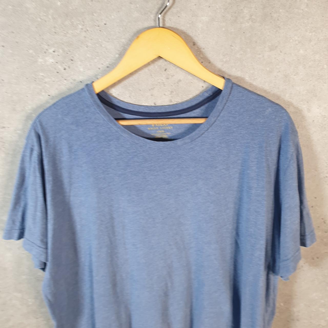 Vintage Ralph Lauren Polo T Shirt Men’s Large Blue Embroidered Classic Fit Pony C9070