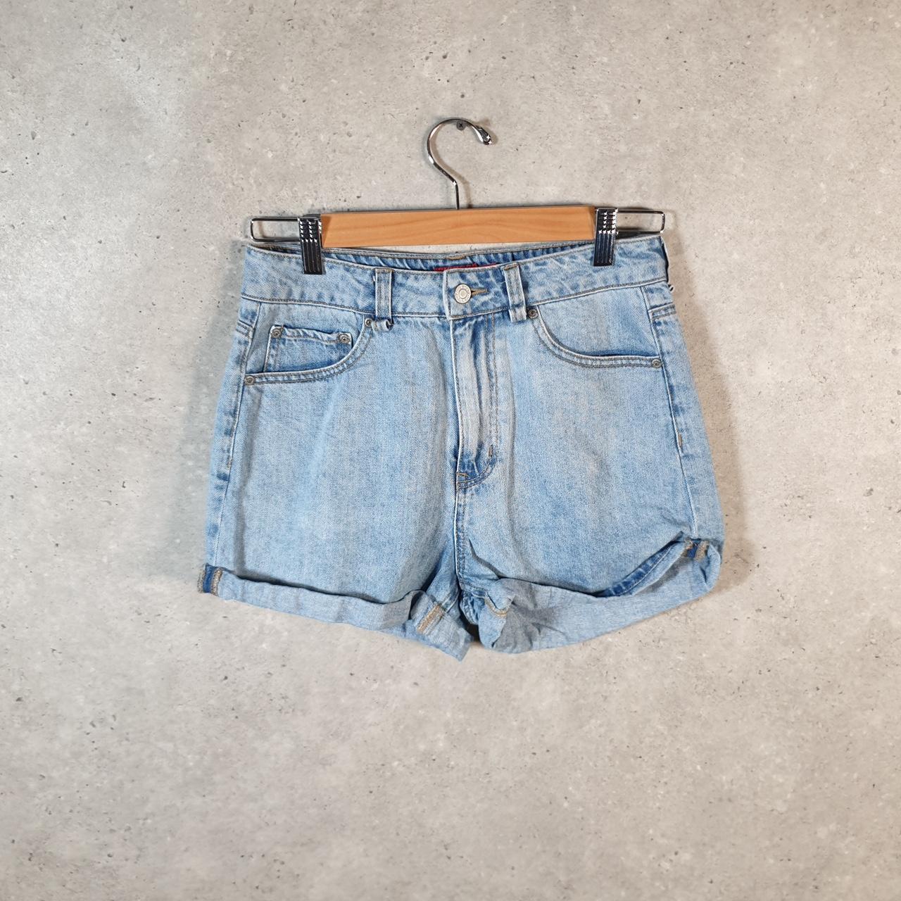 Vintage Dickies Baggy Chino Shorts Jorts Cargo Womens W25 Blue Denim Loose Fit