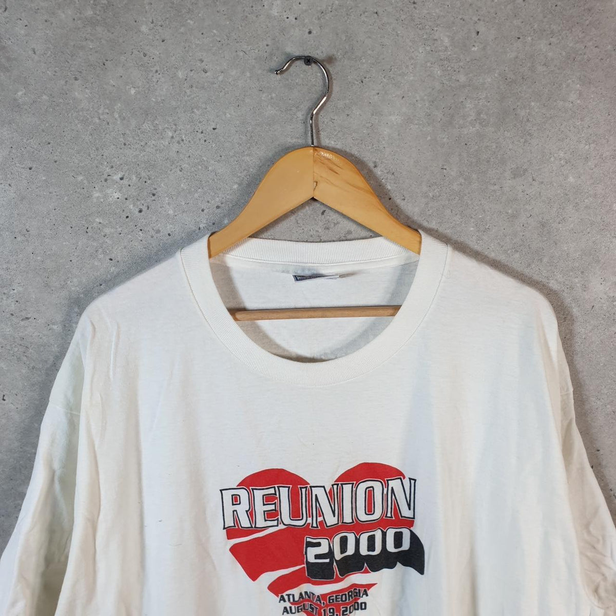 Vintage AllSport USA Atalanta Georgia 2000 Graphic Single Stitch T Shirt Men’s 2XL White Big Fish Vintage
