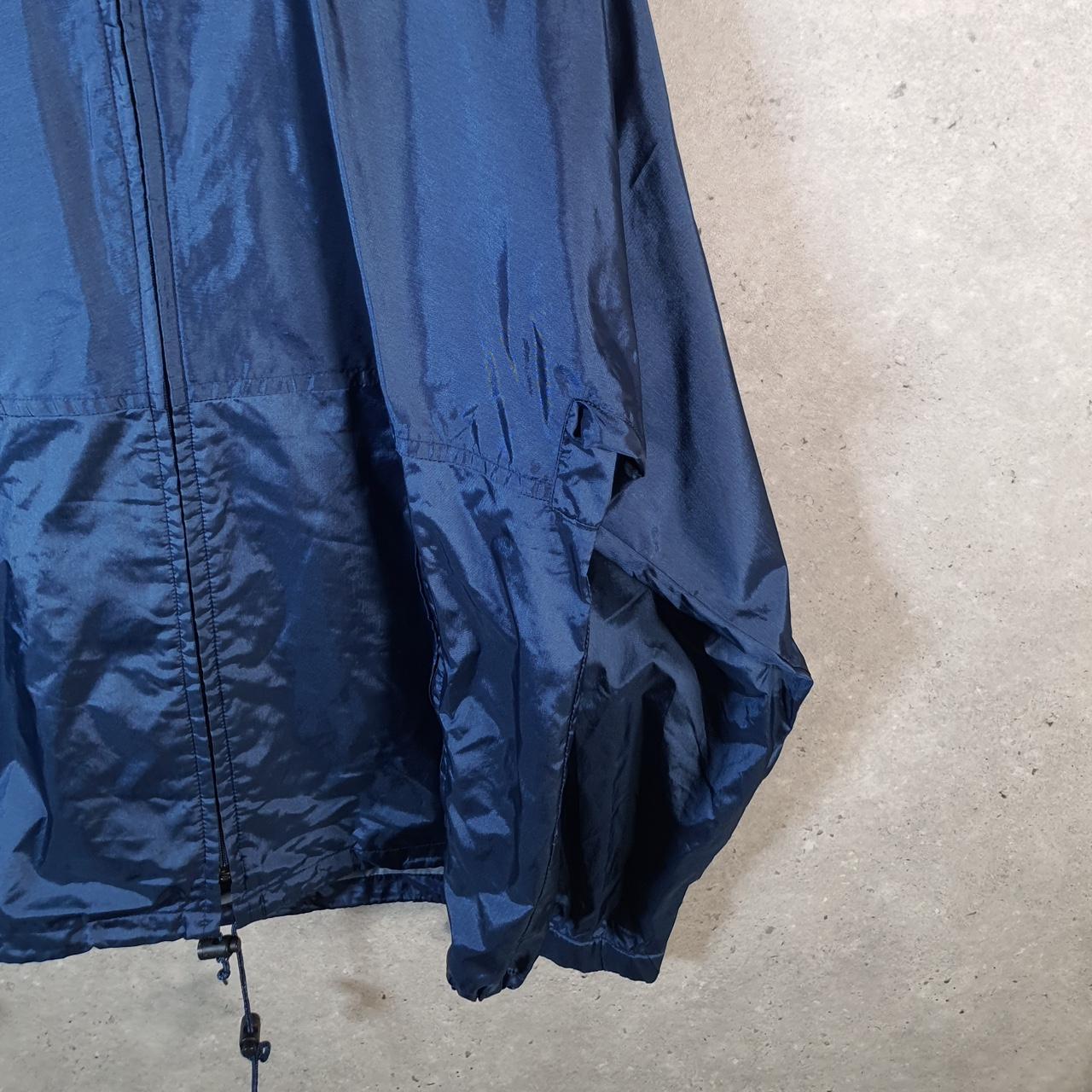 Vintage L.L. Bean Outdoors Nylon Jacket Mens Medium Blue Waterproof