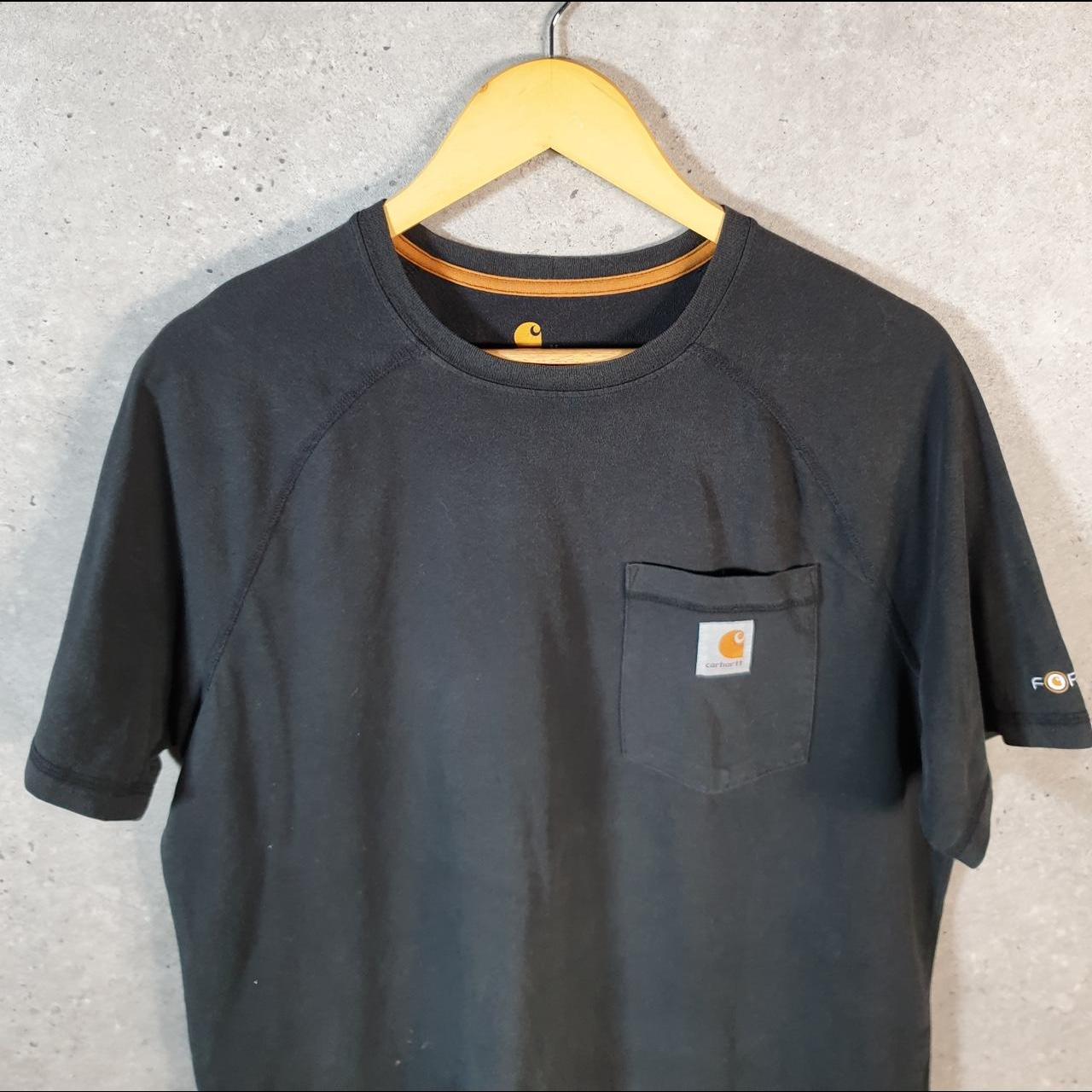 Vintage Carhartt Pocket T Shirt Men’s Medium Black Workwear Chore Utility Relaxed Fit C9173