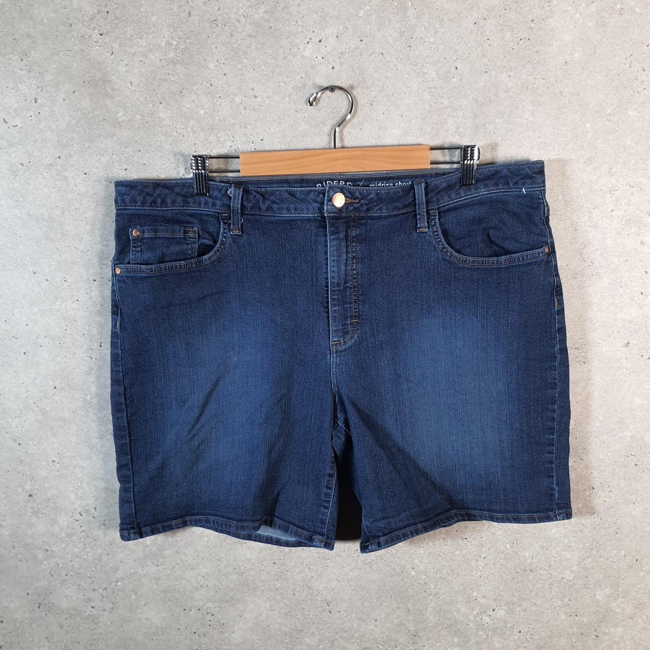 Vintage Levi’s Mid Rise Baggy Shorts Jorts Cargo Womens W40 Blue Relaxed Denim A4055