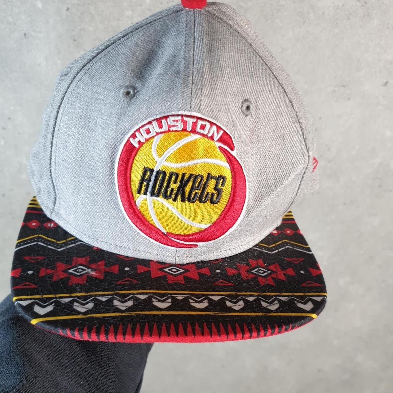 Vintage NBA Houston Rockets Harwood Classics Adjustable Cap Men’s USA Spellout Athletic C8525