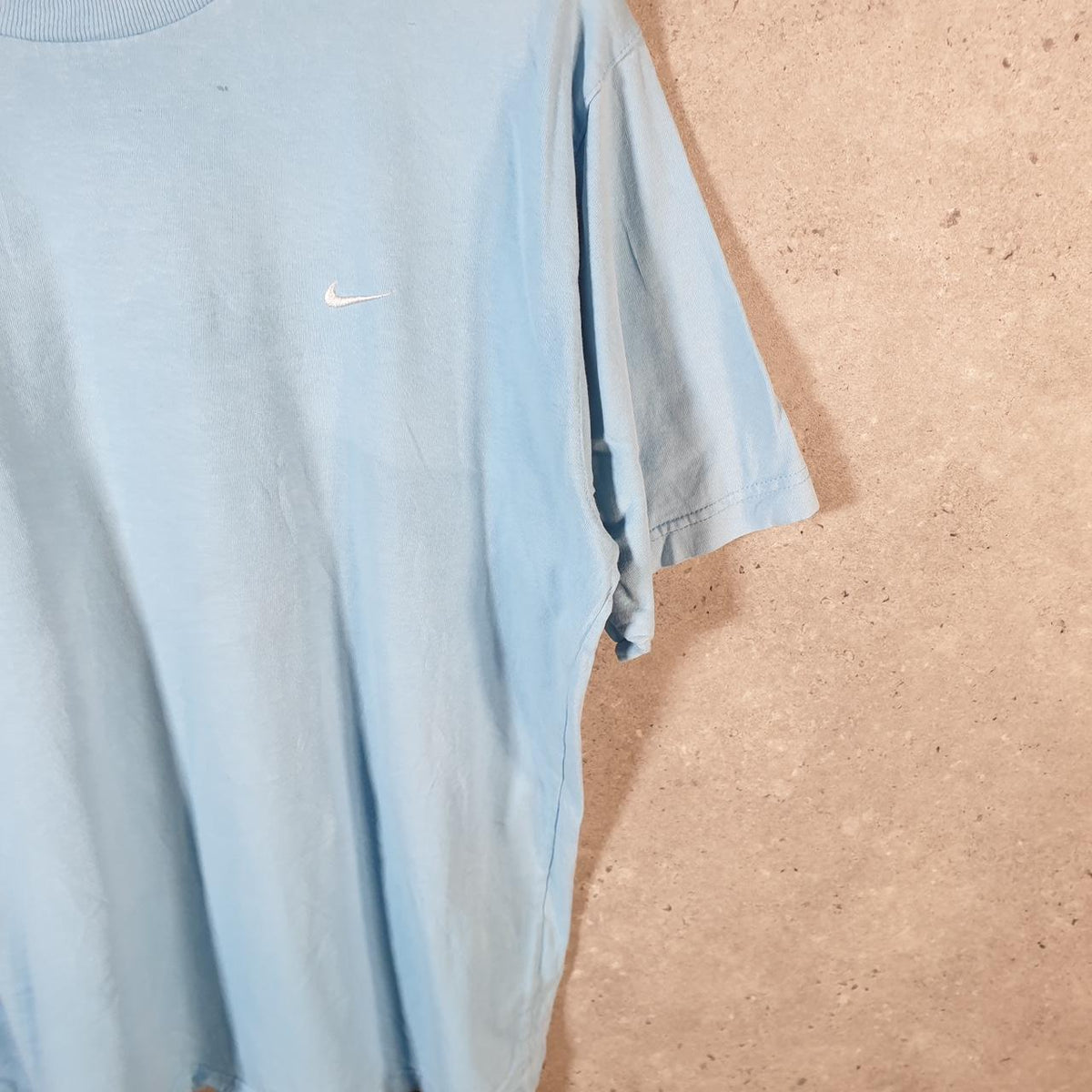 Vintage Nike Embroidered 90s Club T Shirt Men’s Medium Blue Swoosh Athletic