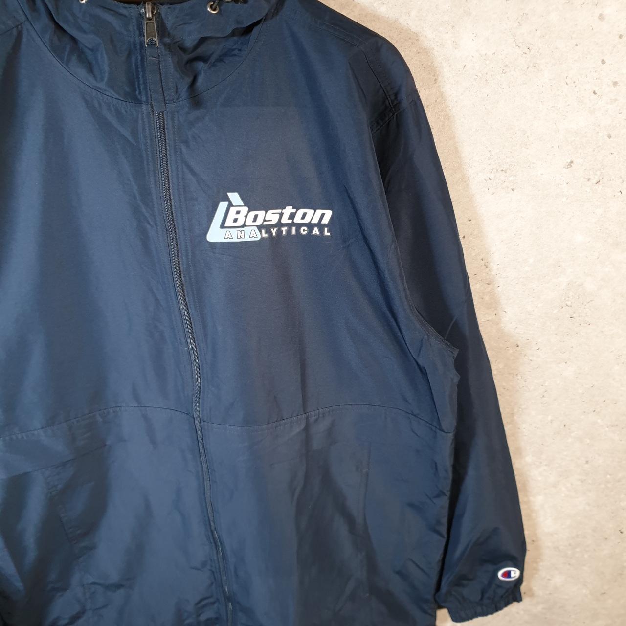 Vintage Champion Windbreaker Mens Large Navy Blue Full Zip