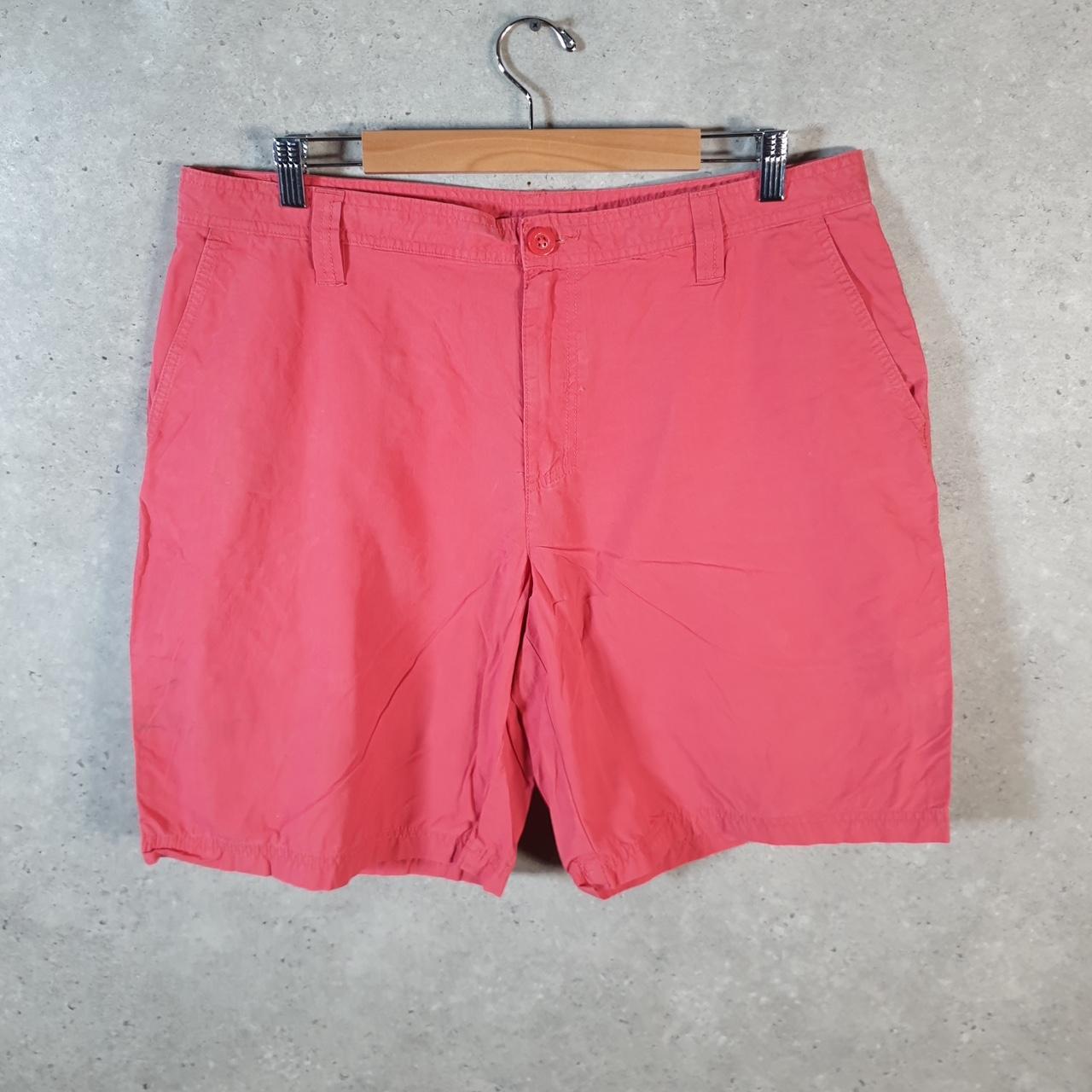 Vintage Columbia Carpenter Shorts Jorts Cargo Men’s W36 Pink Athletic Hiking Baggy