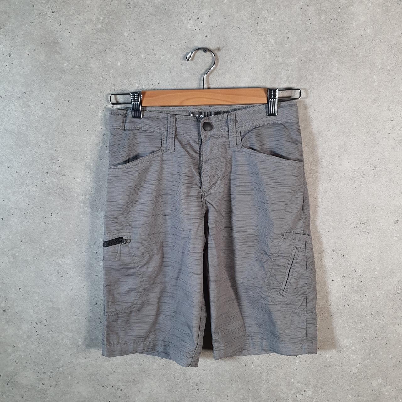 Vintage Lee Chino Shorts Jorts Cargo Womens W26 Grey Baggy Cotton A4434