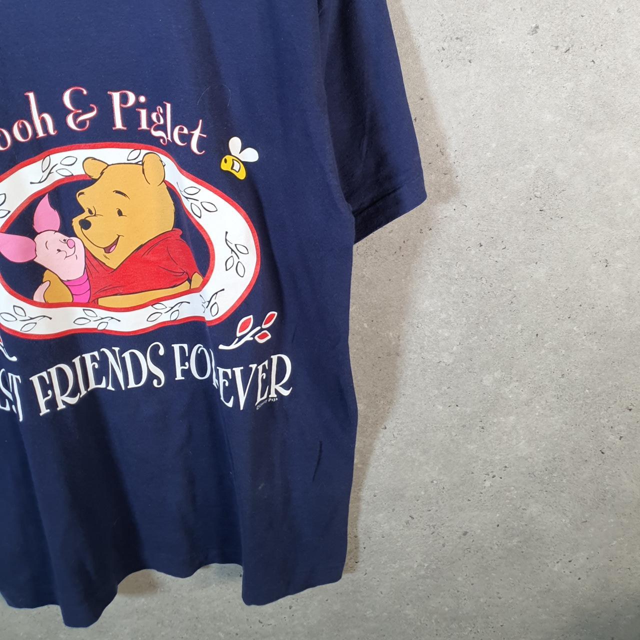 Vintage Winnie The Pooh 90s USA Single Stitch T Shirt Men’s Large Navy Blue