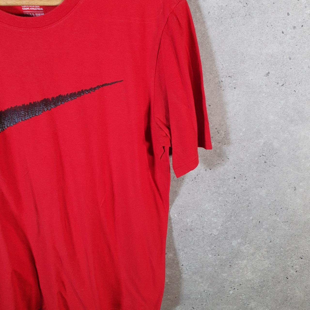 Vintage Nike Spellout T Shirt Men’s Large Red Logo Swoosh Athletic