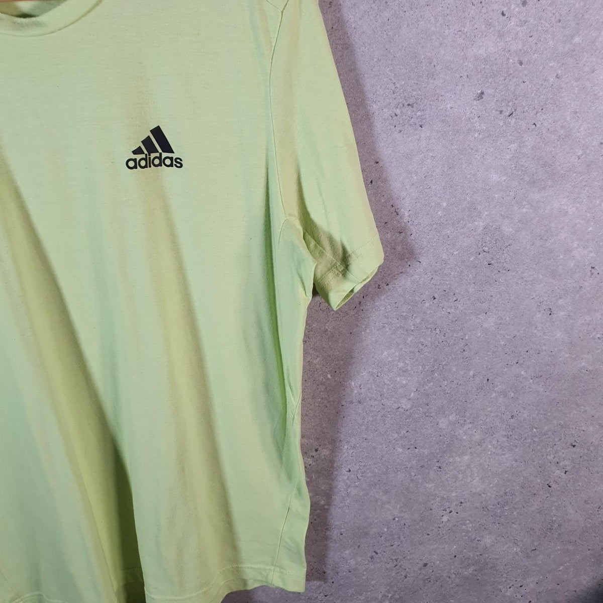 Vintage Adidas Aeroready T Shirt Men’s Large Green Three Stripes Logo Athletic