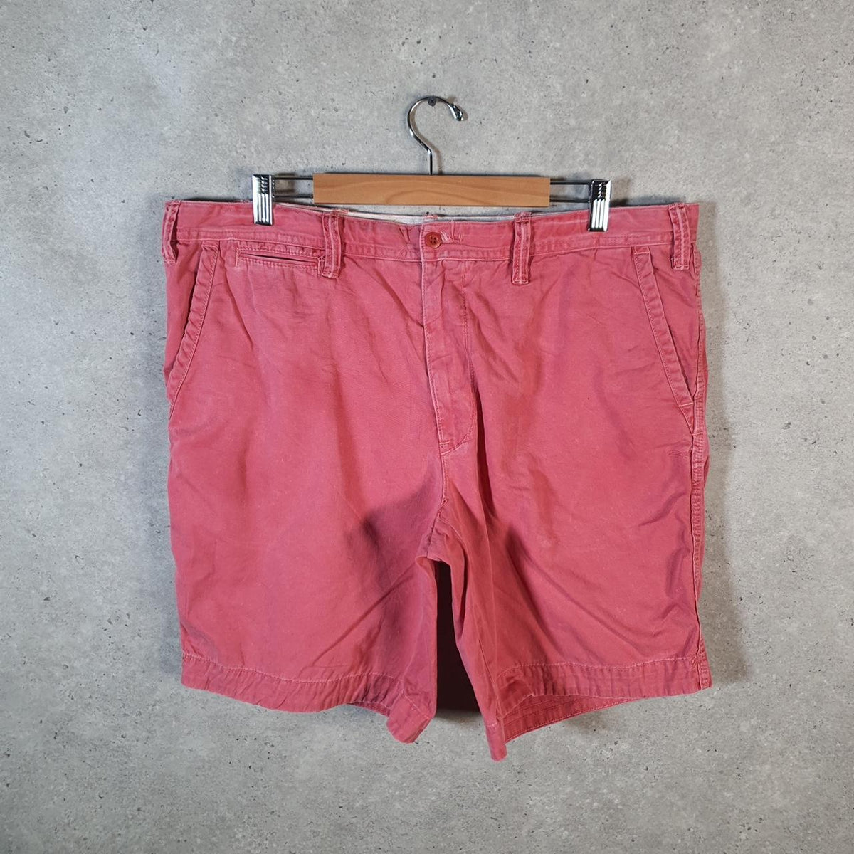Vintage Ralph Lauren Polo Shorts Jorts Chino Cargo Men’s W40 Tall Pink Baggy Cotton