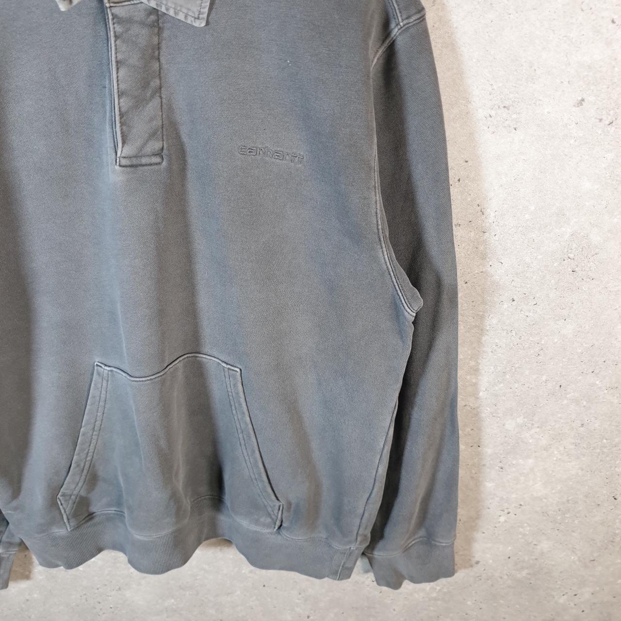 Vintage Carhartt WIP Duster Script Sweat Sweatshirt Mens Small Grey Pullover