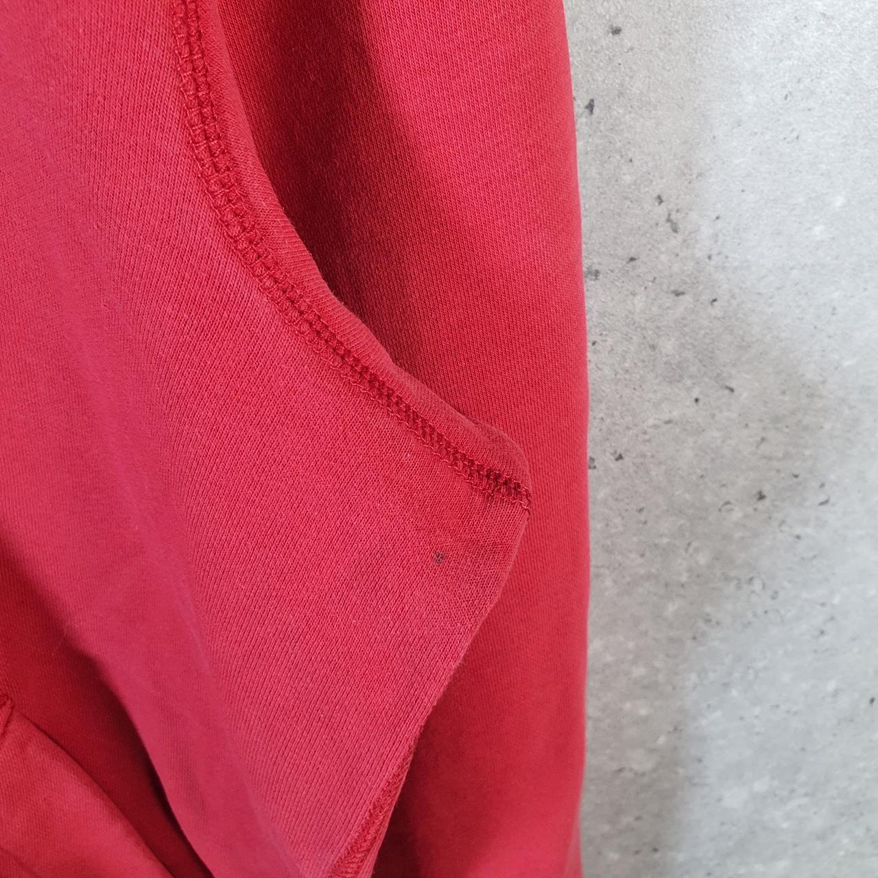 Vintage Nike Club Embroidered Hoodie Men’s Medium Red Swoosh Y2K Pullover