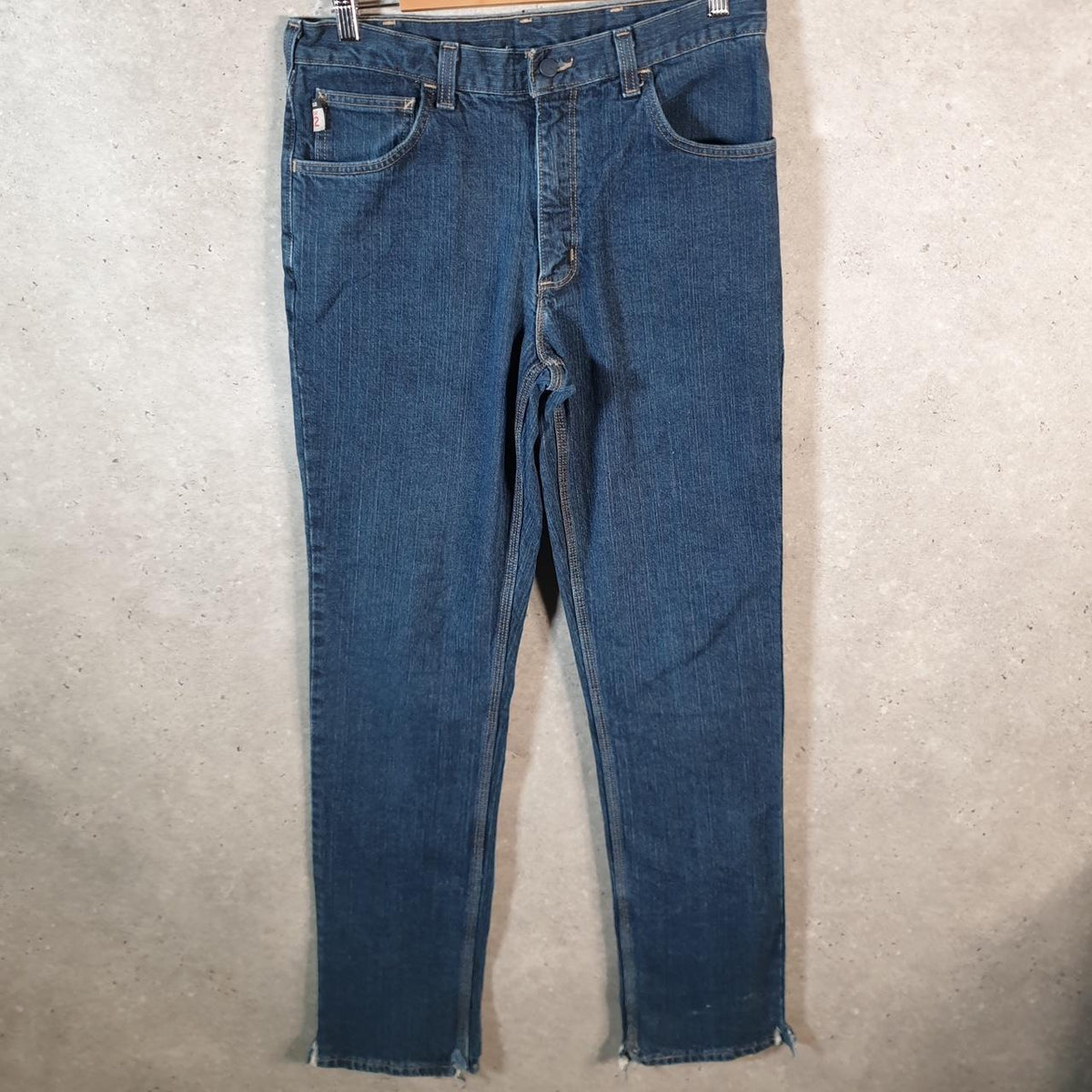 Vintage Carhartt Workwear Carpenter Jeans Mens W33 L36 Blue Denim Relaxed Fit USA